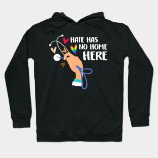 Hate Has No Home Here Registered Nurse Rn Lgbt Hoodie